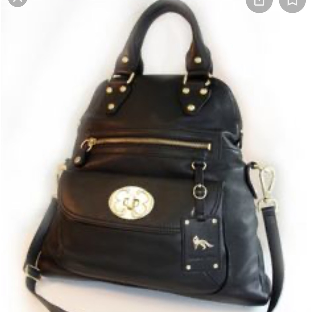 Black Emma Fox purse
